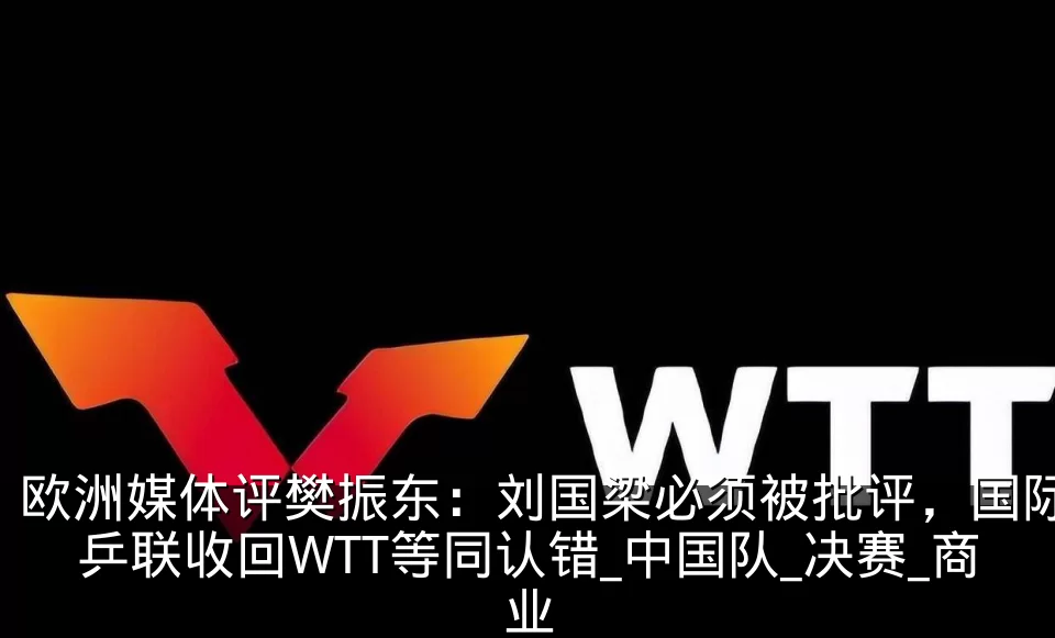欧洲媒体评樊振东:刘国梁必须被批评,国际乒联收回WTT等同认错_中国队_决赛_商业